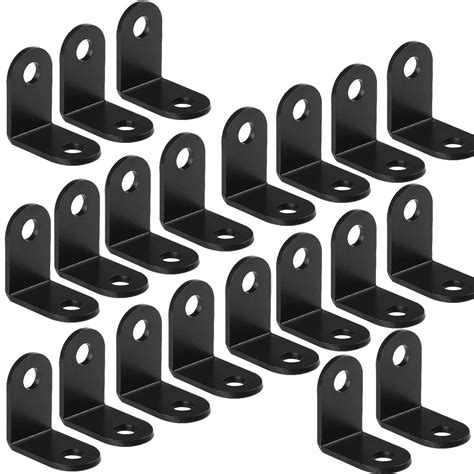 metal angle brackets black|1 inch black corner brace.